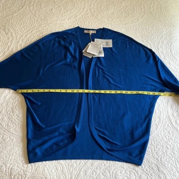 NWT Emilio Pucci Women’s Cardigan 100%Silk Sz M Royal Blue Made in Italy - Picture 7 of 9